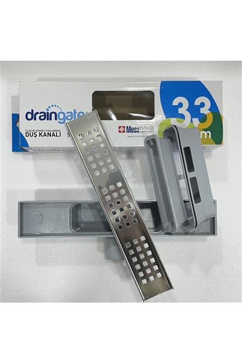 Mesateknik Mesa Teknik Ø50 Draingate 9600-33 Duş Kanalı Yer Süzgeci Paslanmaz Yandan Çıkışlı 33 Cm