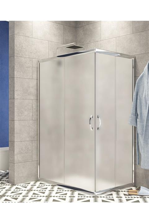 Durul Duşakabin 110x110 Kare 5mm Buzlu Cam