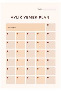 ChiChi Papers Masaüstü Planlayıcı - Aylık Yemek Listesi - Eva