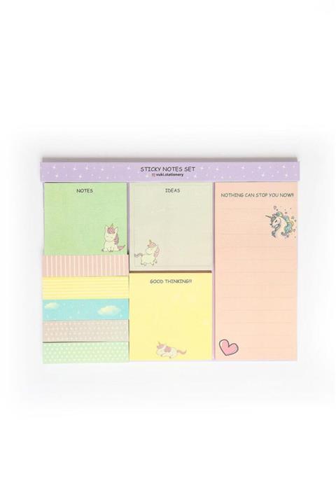PASİFİK HOME Unicorn Sticky Notes Set