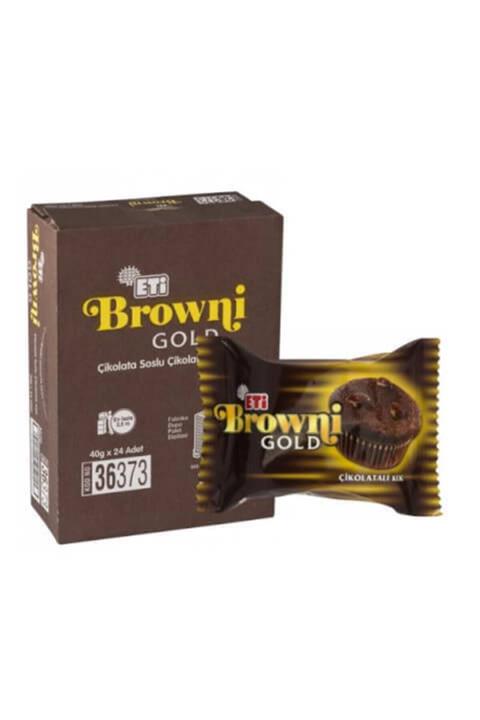 Eti Browni Gold Kakao Soslu Çikolatalı Kek 45 gr 24lü