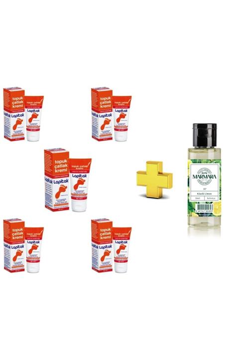 Lapitak Topuk Çatlak Kremi 60 Ml (5 Kutu) + 50 Ml Marmara Limon Kolonyası