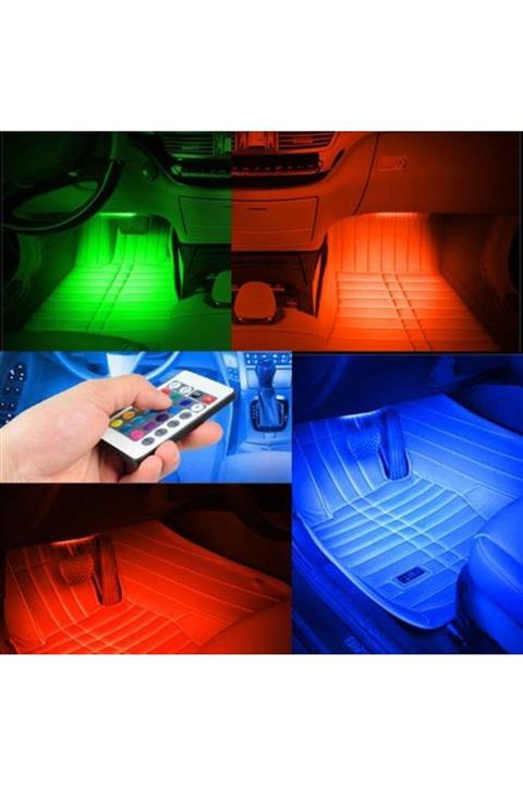 Unikum Chevrolet Trailblazer Araç Içi Ayak Altı Led Sese Duyarlı Rgb 12 Led Kumandalı