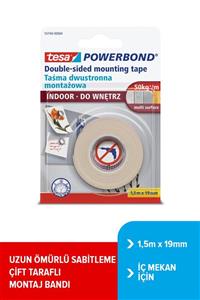 Tesa Powerbond İç Mekan Çift Taraflı Montaj Bandı, 1.5mx19mm