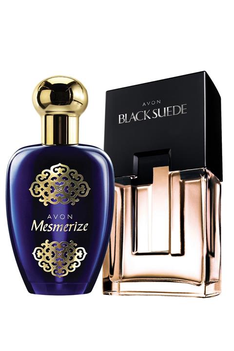 AVON Black Suede Erkek Parfüm Ve Mesmerize Kadın Parfüm Paketi