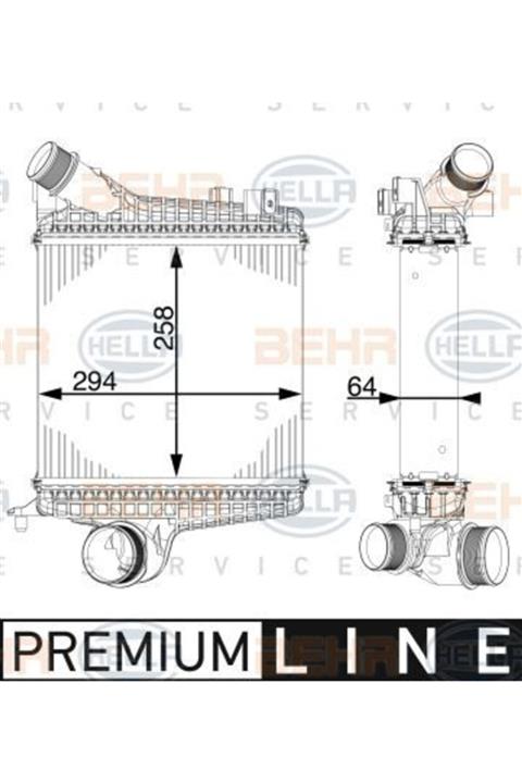 ÖZGÜÇYEDEK Turbo Radyatoru Sag Touareg 18 Q7 16 Q8 19