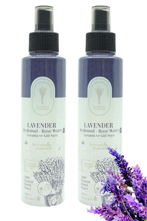 Gallipoli Lavender Tonik Etkili Gül Suyu & Lavanta Suyu Hidrosol Siyah Nokta Ve Lekeli Cilt 2'li 150 Ml Set Akne Bakımı