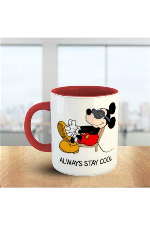MOSELLE Mickey Mouse Kırmızı Beyaz Kupa No:7