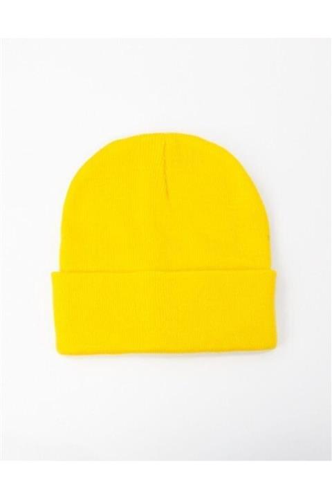 Mathilda Aksesuar Unisex Basic Bere Sarı