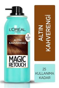 L'Oreal Paris Beyaz Saçlar Için Kapatıcı Altın Kahve Saç Spreyi -magic Retouch 10 Chatain Dore 75 Ml