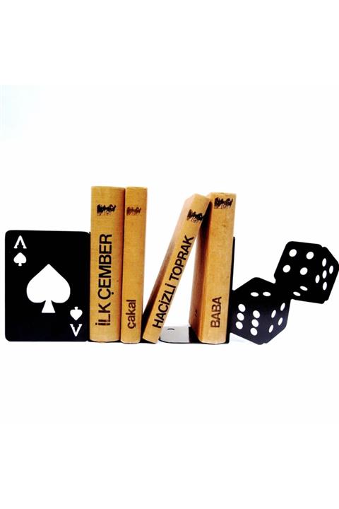 TurQuoiseBazaar Maça As Gamble Kitap Tutucu