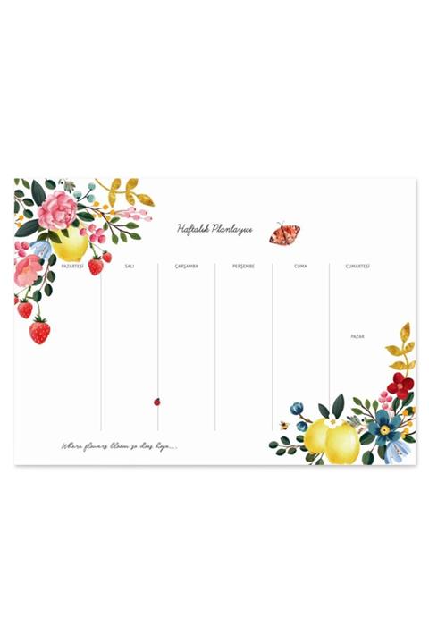 Paper&More Lemonberry Haftalık Planlayıcı