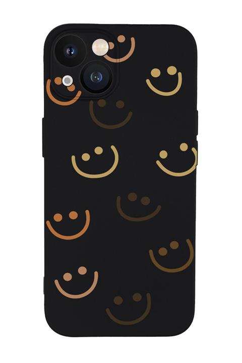 mooodcase Iphone 13 Uyumlu Smile Desenli Kamera Lens Korumalı Darbe Emici Silikonlu Lansman Kılıf