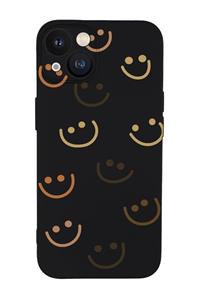 mooodcase Iphone 13 Uyumlu Smile Desenli Kamera Lens Korumalı Darbe Emici Silikonlu Lansman Kılıf