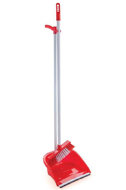 Üçtem Plastik Ayaklı Fırçalı Faraş Lüks - Kırmızı