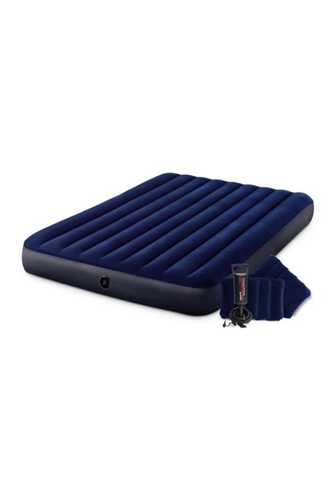 Vardem Intex Fiber-tech Klasik Yatak Set 152x203x25 Cm.(pompa Ve 2 Adet Yastık Dahil)