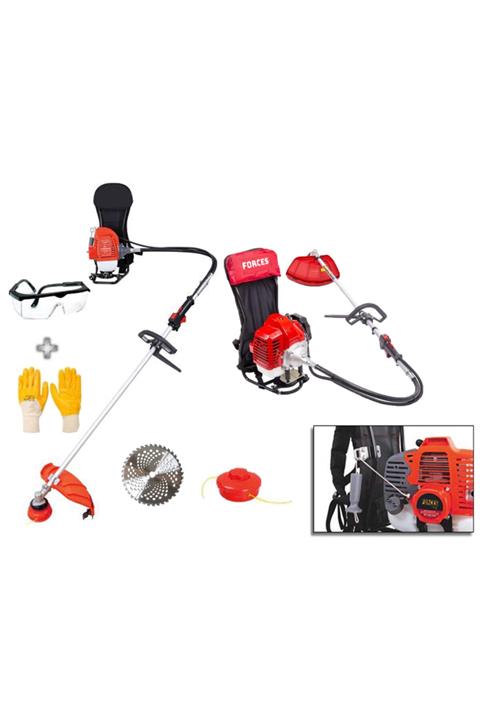 forces power 5.2 Hp Sırt Tipi Benzinli Ot Çalı Çim Biçme Tırpanı