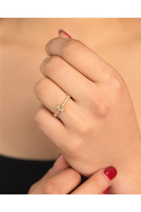 YAVUZ KUYUMCULUK Baget Ince Altın Yüzük