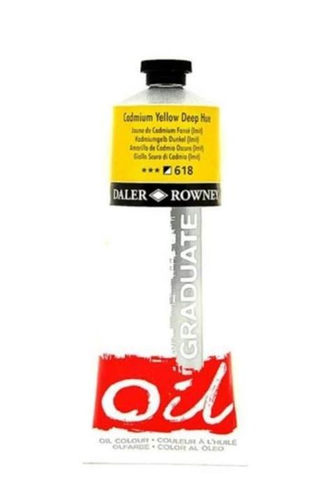 Daler Rowney Graduate Yağlı Boya - Cadmium Yellow Deep Hue - 200 ml