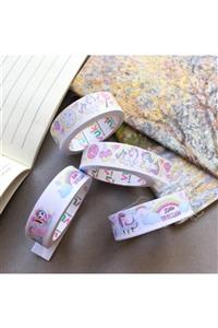 Minnoş Dükkan Vuki Unicorn Kağıt Washi Tape Bant Tekli