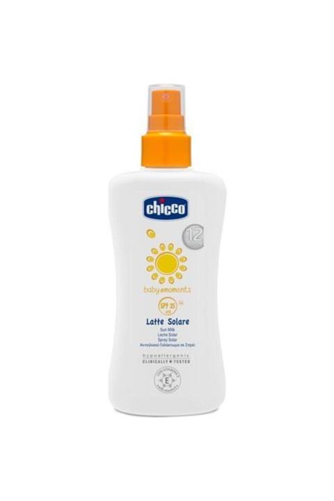 Chicco Baby Moments Latte Solare Spf 25 Spray 150 ml