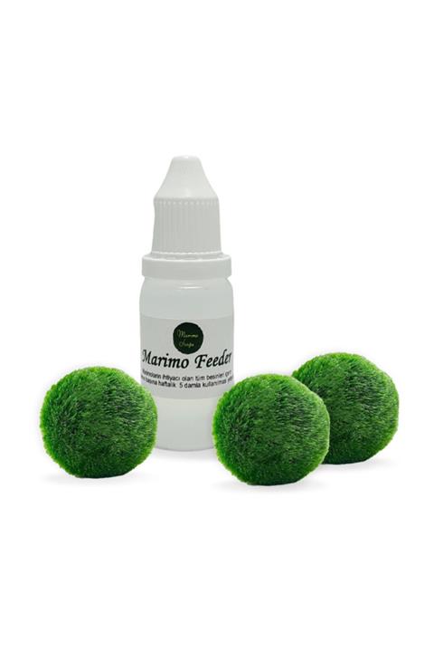 Marimo Scape 3 Adet Şans Getiren Marimo (1-2 Cm) + Marimo Feeder