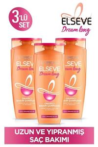 ELSEVE Dream Long Onarıcı Bakım Şampuan 450ml 3'lü Set