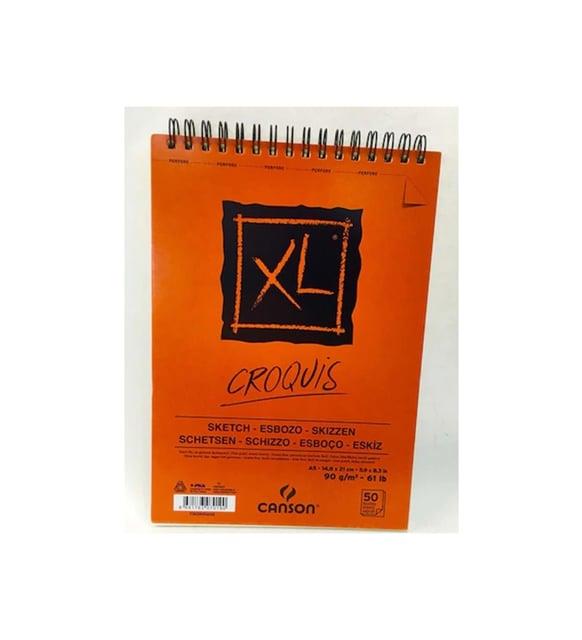 Canson Croquıs Xl Eskiz 90 Gram Üsten Spiralli A5 50 Yaprak