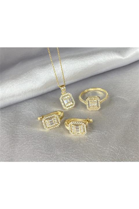 ÇGK KUYUMCULUK Baget Altın Set 3'lü