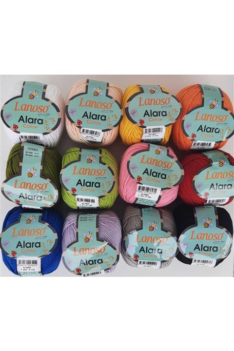 Lanoso Alara Cotton 12'li Ip Seti
