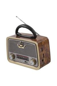 Jollygraf Ahşap/kahve Usb-tf Bluetooth 3 Band Klasik Radyo - Nostaljik Radyo Fm Radyo