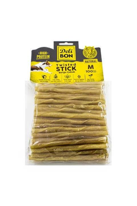 Delibon Deri Burgu Çubuk Orta Boy 100lü Paket Naturel