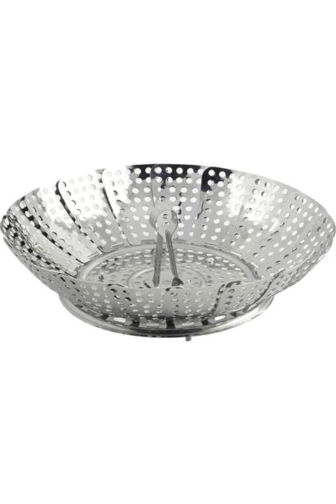 MENZİR Katlanır Buharda Sebze Pişirici Haşlayıcı Haşlama Sepeti Aparatı