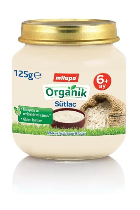 Milupa Organik Kavanoz Maması Sütlaç 125 gr