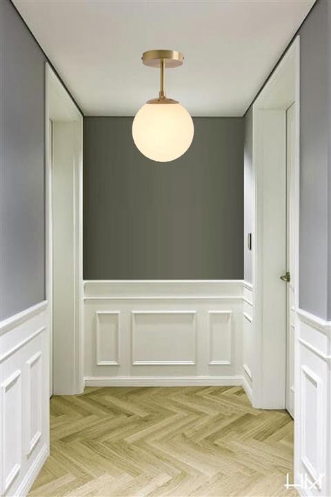 Lambadar Tekli Modern Tasarım Glop Camlı Avize