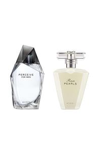 AVON Perceive Edt 100 Ml Erkek + Rare Pearls Edp 50 Ml Kadın 2li Set