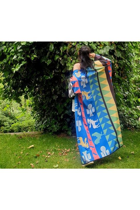 Fi designer Kadın Renkli Tasarım Kimono