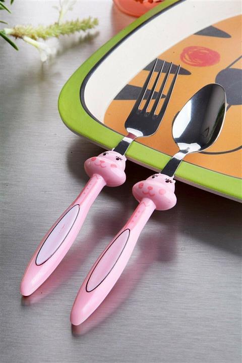 mebfa Figürlü Mama Çatal Kaşık