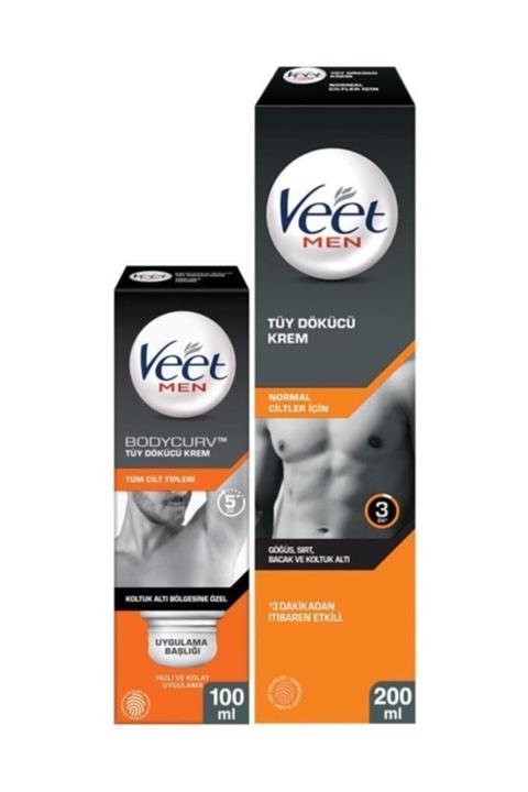 Veet Men 200ml Tüy Dökücü Krem Koltuk Altına Özel 100ml Tüy Dökücü Krem