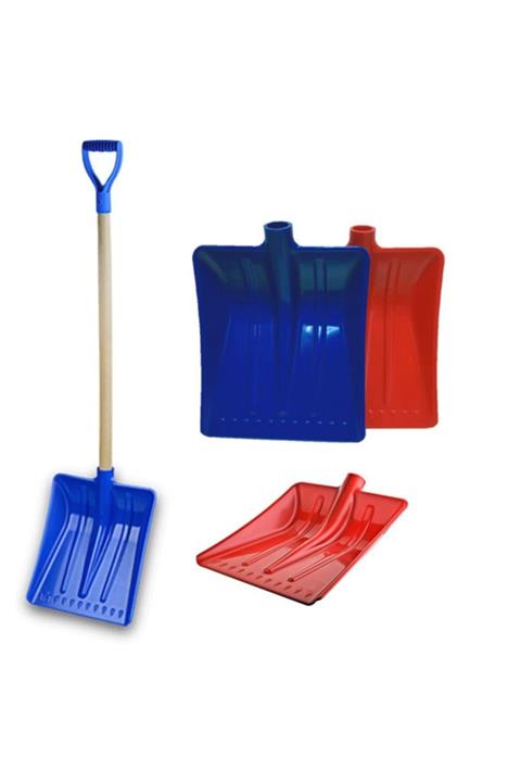 Go İthalat Ergonomik Ahşap Saplı Kar Küreği Çok Amaçlı Kürek