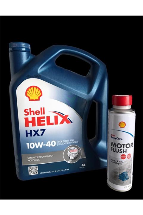 SHELL Helix Hx7 10w-40 4litre + Easy Care Motor Karter Temizleyici 300 Ml Hediyeli