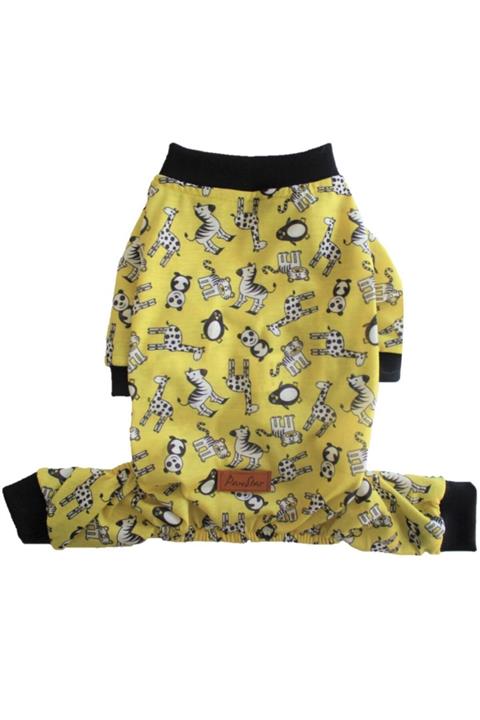 Pawstar Sarı Hayvanlar Penye Tulum