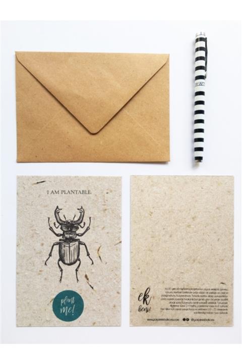 Gökçe'nin Bahçesi Ek Beni Tohumlu Kartpostal -