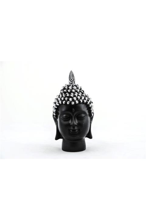 Berrinstore Polyester Dekoratif Buda Kafası Biblo 23 Cm Hediyelik