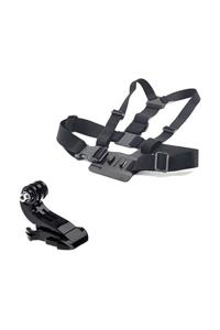 GoPro Uyumlu Göğüs Bandı Ve J-hook Askısı Chest Mount - Aksiyonbutik