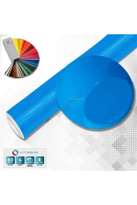 AUTOFOLYO Mat Açık Mavi Folyo 122 Cm-4 Metre