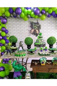 selens party Hulk Balon Zincir Seti 100 Adet Balon Avengers Hulk Doğum Günü Için Balon Zincir Paketi