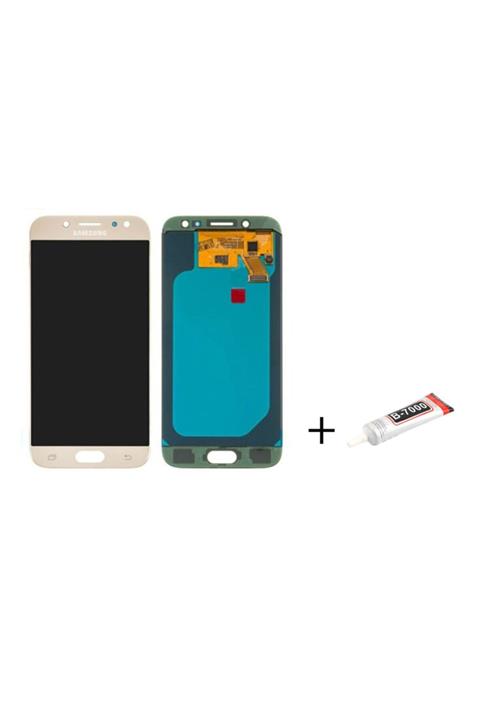 MİOSTORE Samsung Galaxy J5 2015 J500 J500f Uyumlu  Lcd Ekran Gold Ren+yapıştırıcı Reviz Orjinal