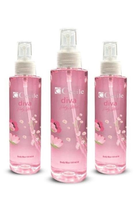 Cecile Body Mist Diva 150 ml X3