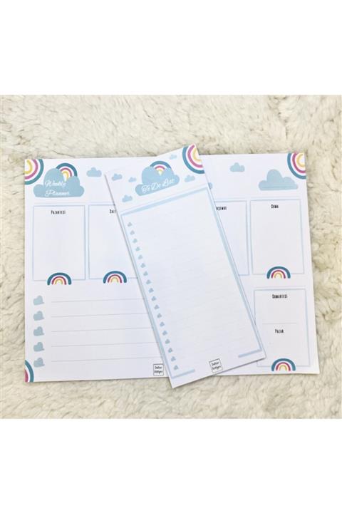 Defter Atölyesi Haftalık Plan Ve To Do List Set